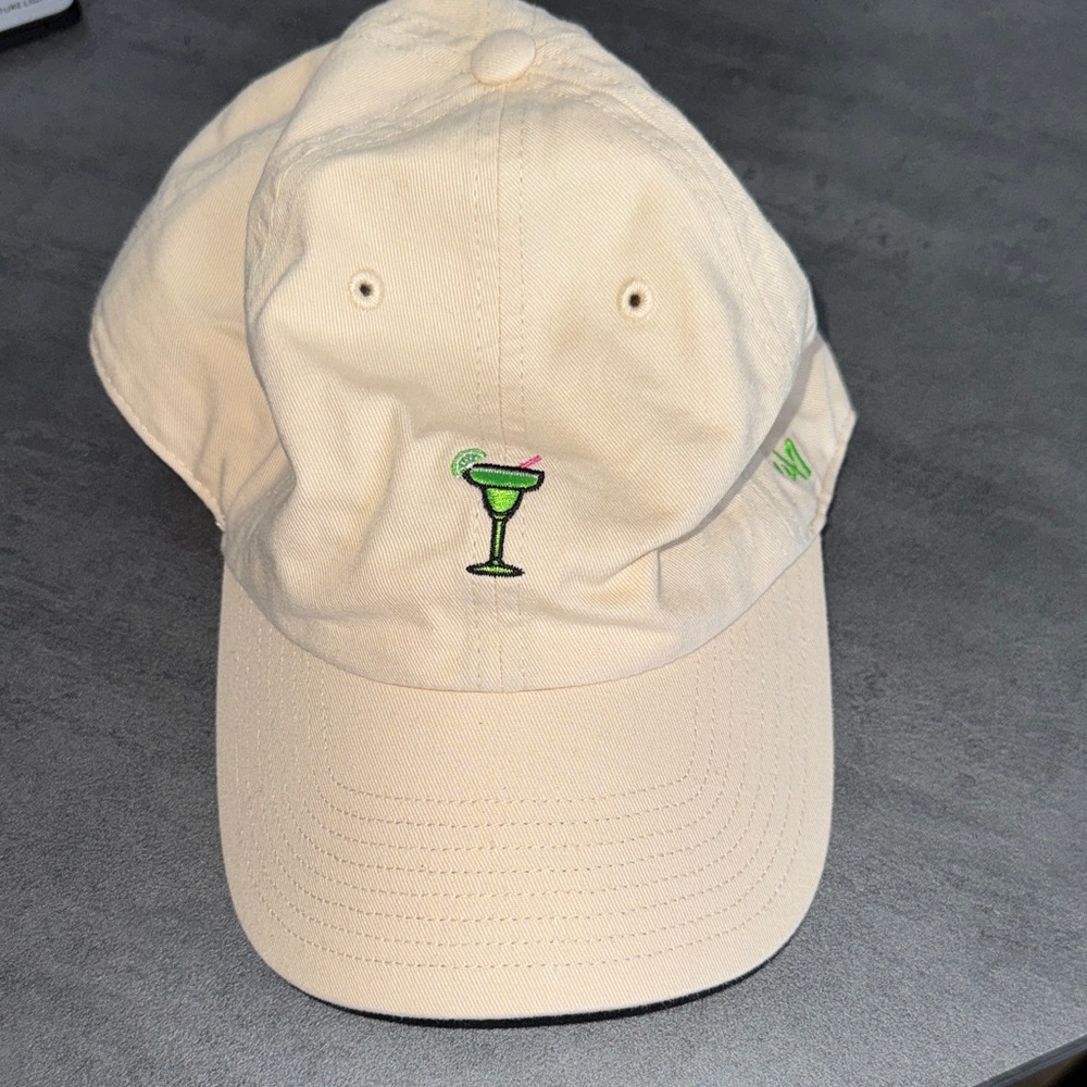 Beige Cap with Margarita Embroidery